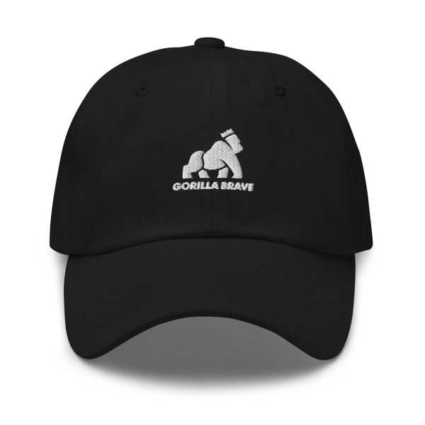 GorillaBrave (Black) Fitted Dad Hat