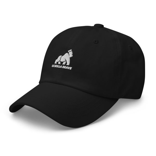 GorillaBrave (Black) Fitted Dad Hat - Image 3