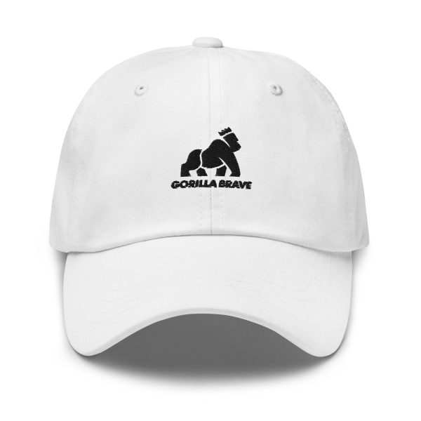 GorillaBrave (White) Fitted Dad Hat - Image 4