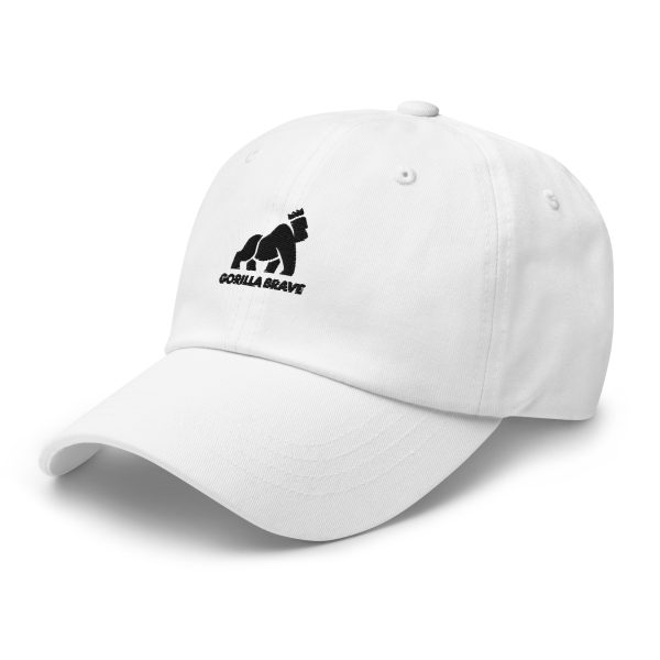 GorillaBrave (White) Fitted Dad Hat - Image 3