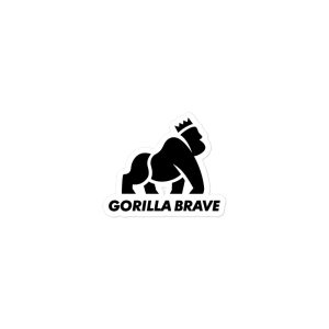 GorillaBrave (Black/White) Bubble-free stickers