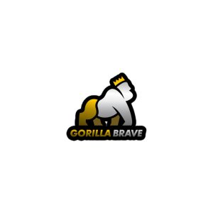 GorillaBrave (Yellow/Black) Bubble-free stickers