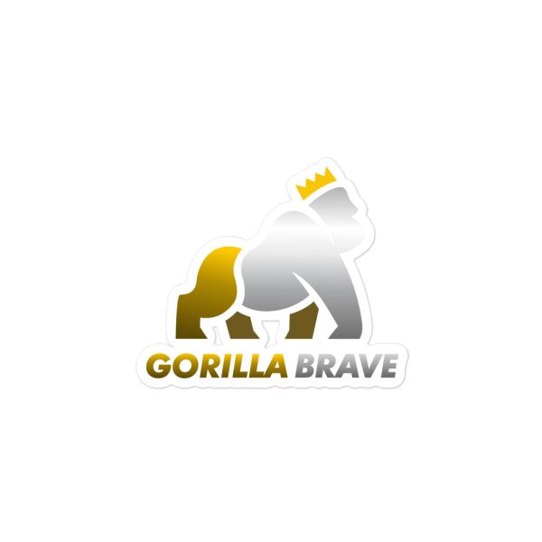 GorillaBrave (Yellow/White) Bubble-free stickers - Image 3