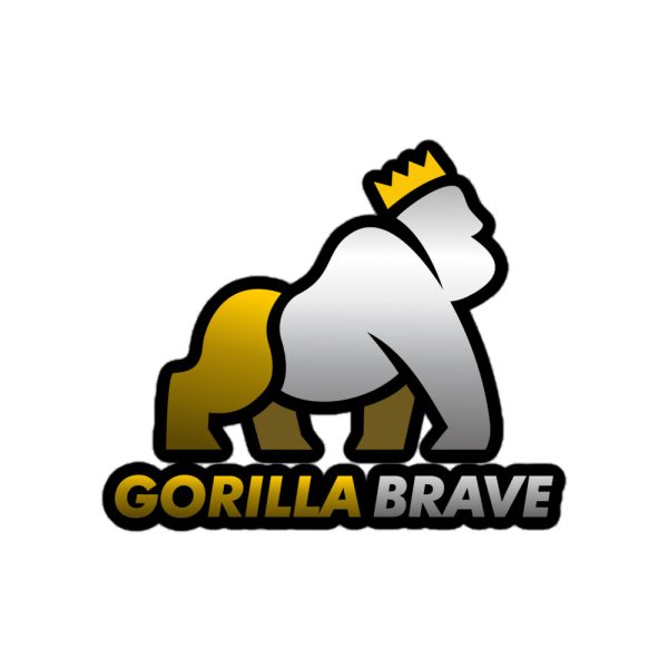 GorillaBrave (Yellow/Black) Bubble-free stickers