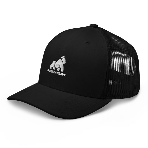 GorillaBrave (Black) Trucker Cap - Image 3